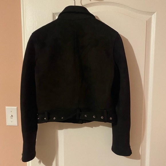 Zara Faux Suede Moto Jacket - Picture 2 of 5